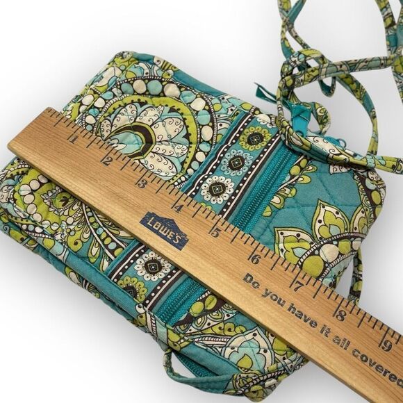 Vera Bradley Peacock Mini Hipster Wallet Crossbody Purse Cosmetic Coin Bag - Picture 10 of 10